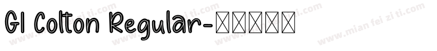 GI Colton Regular字体转换